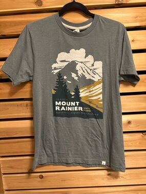 NWT The Landmark Project Mount Rainier Graphic T-Shirt Gray
